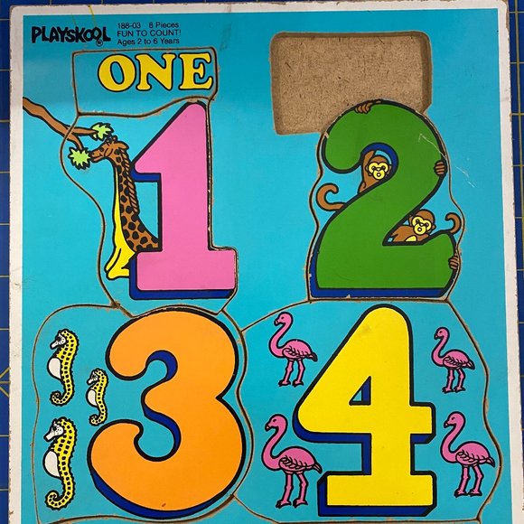 Fun To Count 1-2-3-4 Wood Puzzle - Picture 1 of 5